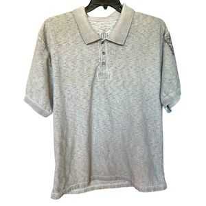 Affliction Grey Polo Shirt Size 3XL
